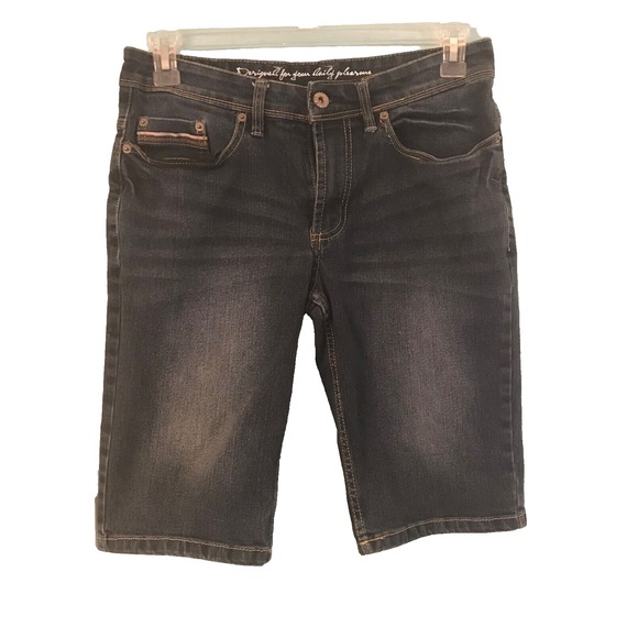 Buffalo Shorts Mens Size 30 Blue Sanded Freedom Flex Denim Straight Leg Stretch - Picture 1 of 5
